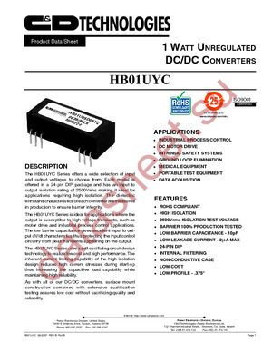 HB01U05S15YC datasheet  